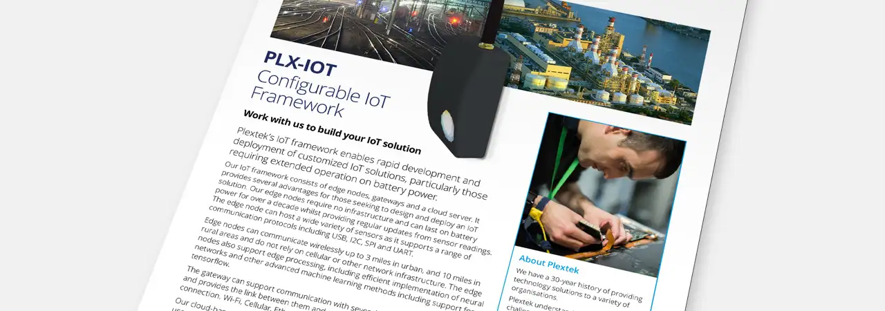 an image of our configurable IoT framework brochure