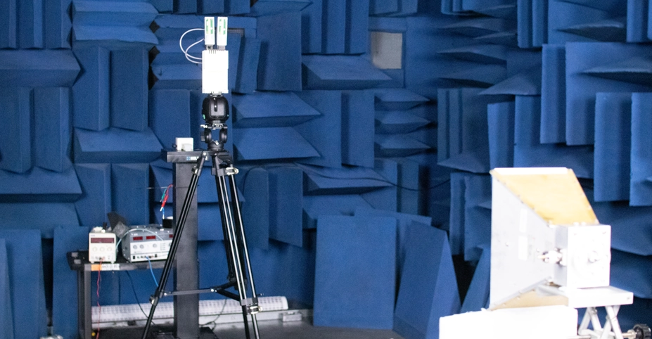 Plextek's semi-anechoic chamber